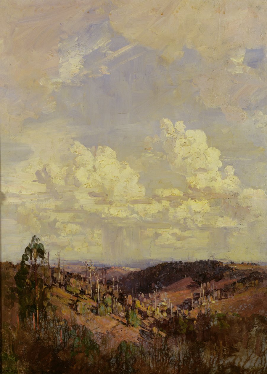 I niech chmury wieczoru i poranka (Tennyson) autorstwa Arthur Streeton