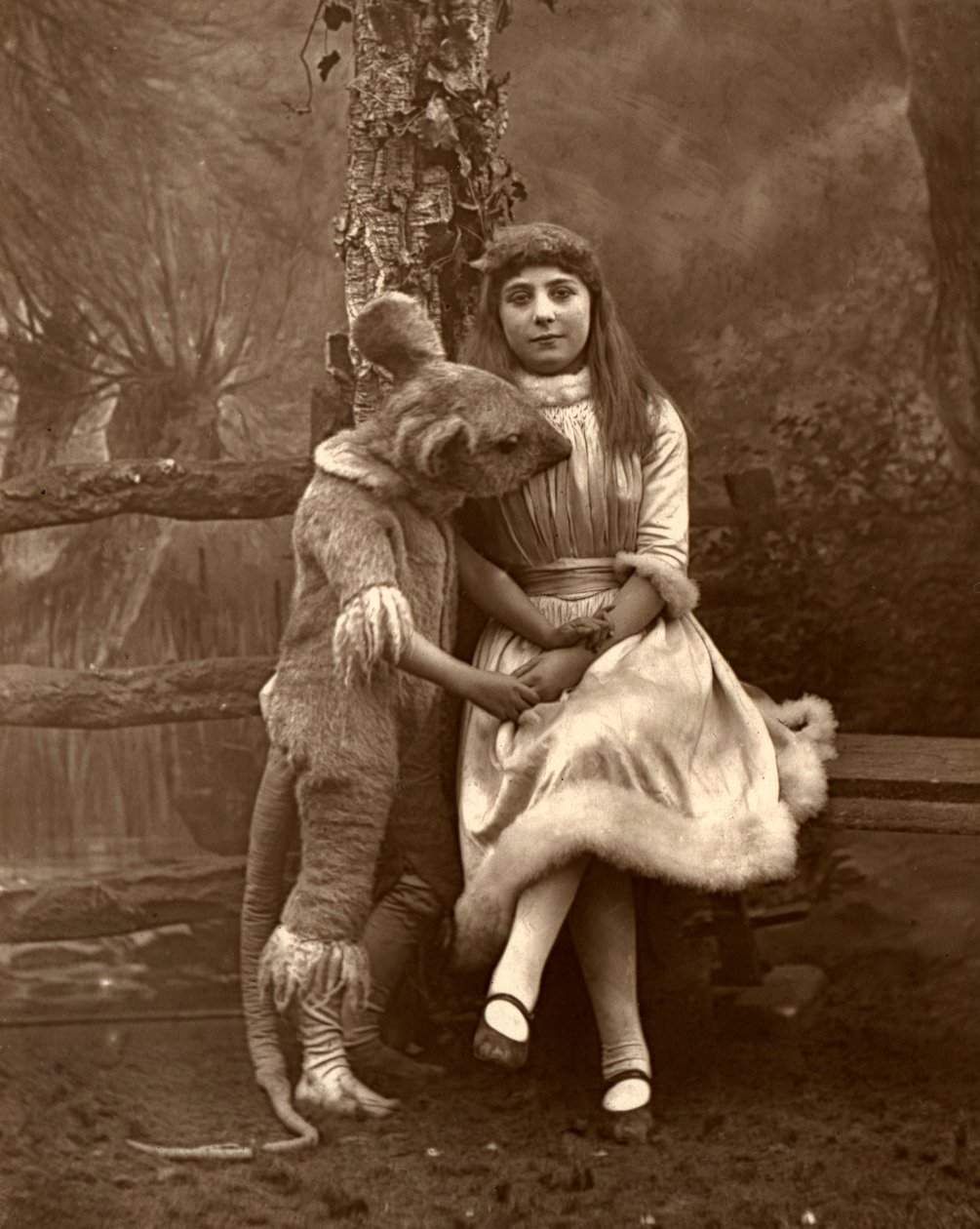Alicja i popielica, 1887 autorstwa Ernest Barraud