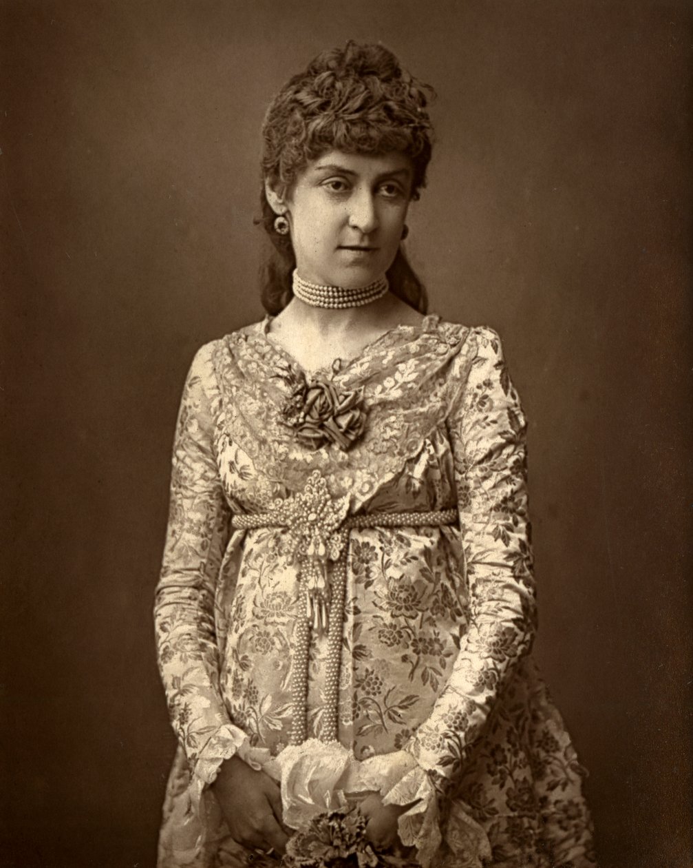 Angela Fenton, brytyjska aktorka, 1887. autorstwa Ernest Barraud