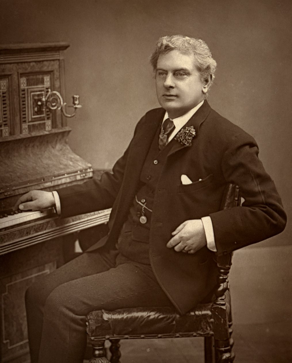Arthur Cecil, brytyjski aktor, komik, dramaturg i kierownik teatru 1887. autorstwa Ernest Barraud