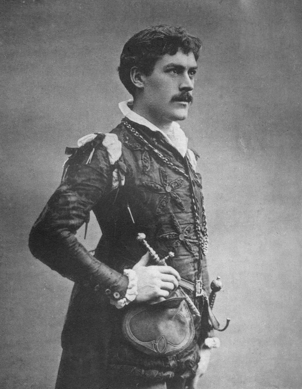 George Alexander, brytyjski aktor i kierownik teatru, jako Faust, 1887 autorstwa Ernest Barraud