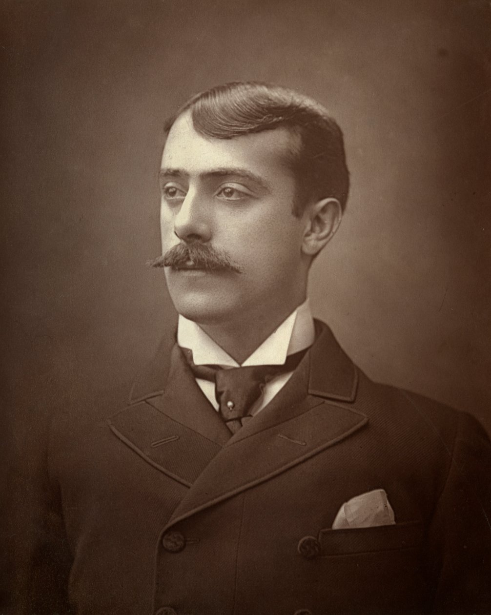Laurence Cautley, brytyjski aktor, 1887 autorstwa Ernest Barraud