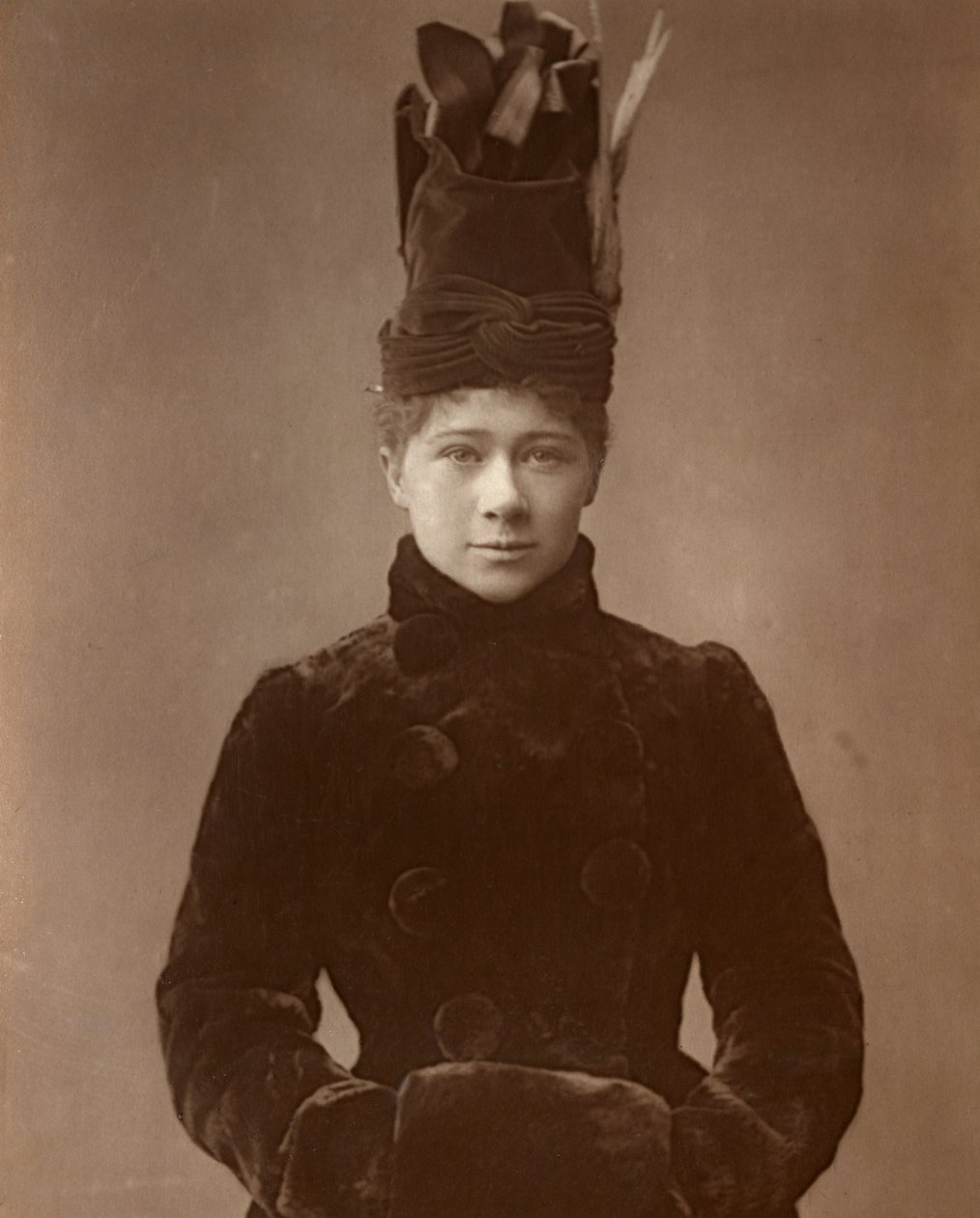 Marie Tempest, brytyjska aktorka i piosenkarka, 1888. autorstwa Ernest Barraud