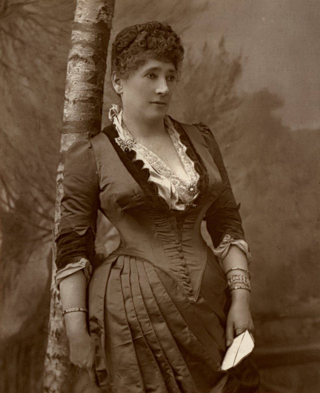 Pani John Wood, brytyjska aktorka i kierownik teatru, 1888. autorstwa Ernest Barraud