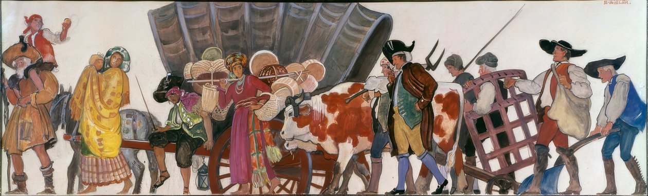 Parada, Romowie i rolnicy autorstwa Ernest Bieler