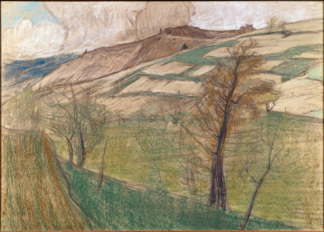 Krajobraz w okolicach Savièse autorstwa Ernest Bieler