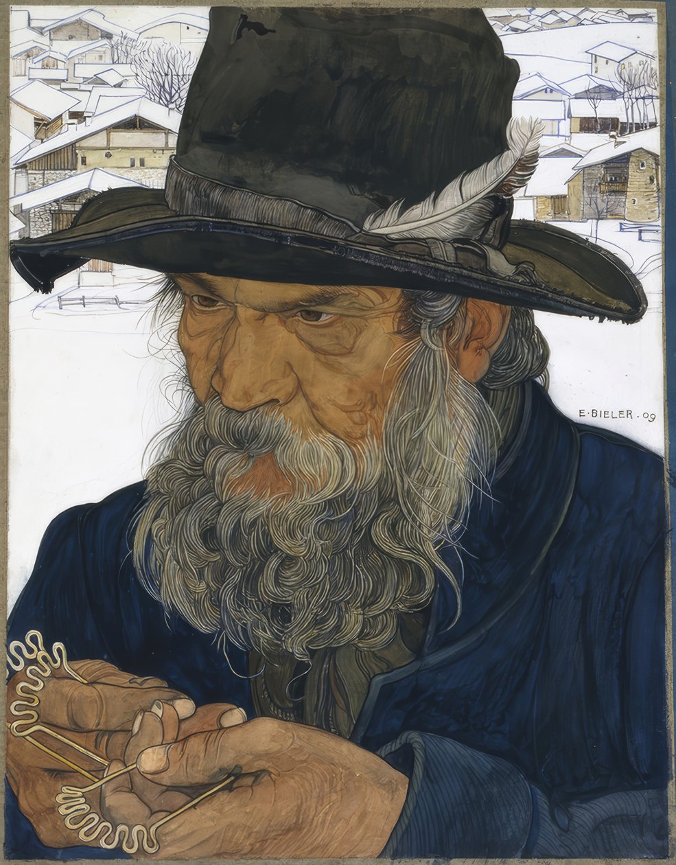 Nagelschmied w Granois autorstwa Ernest Bieler