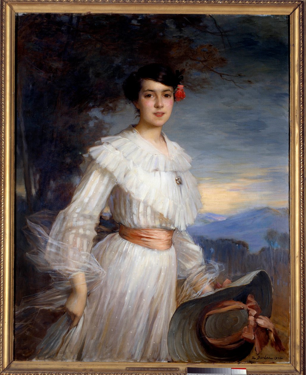Portret Madeleine Reclus. Obraz Ernesta Bordesa (1852-1914) autorstwa Ernest Bordes