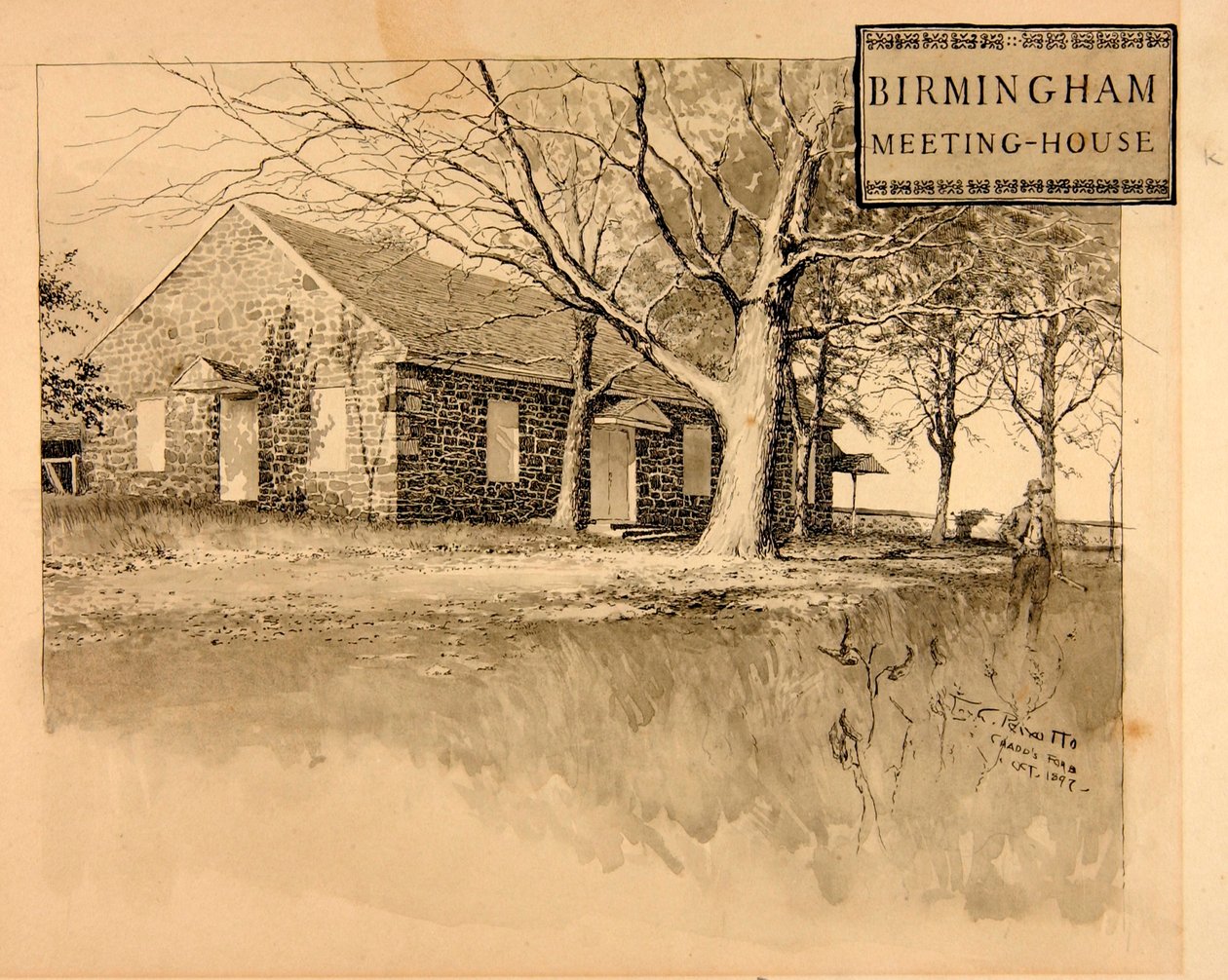 Birmingham Meeting House autorstwa Ernest C. Peixotto