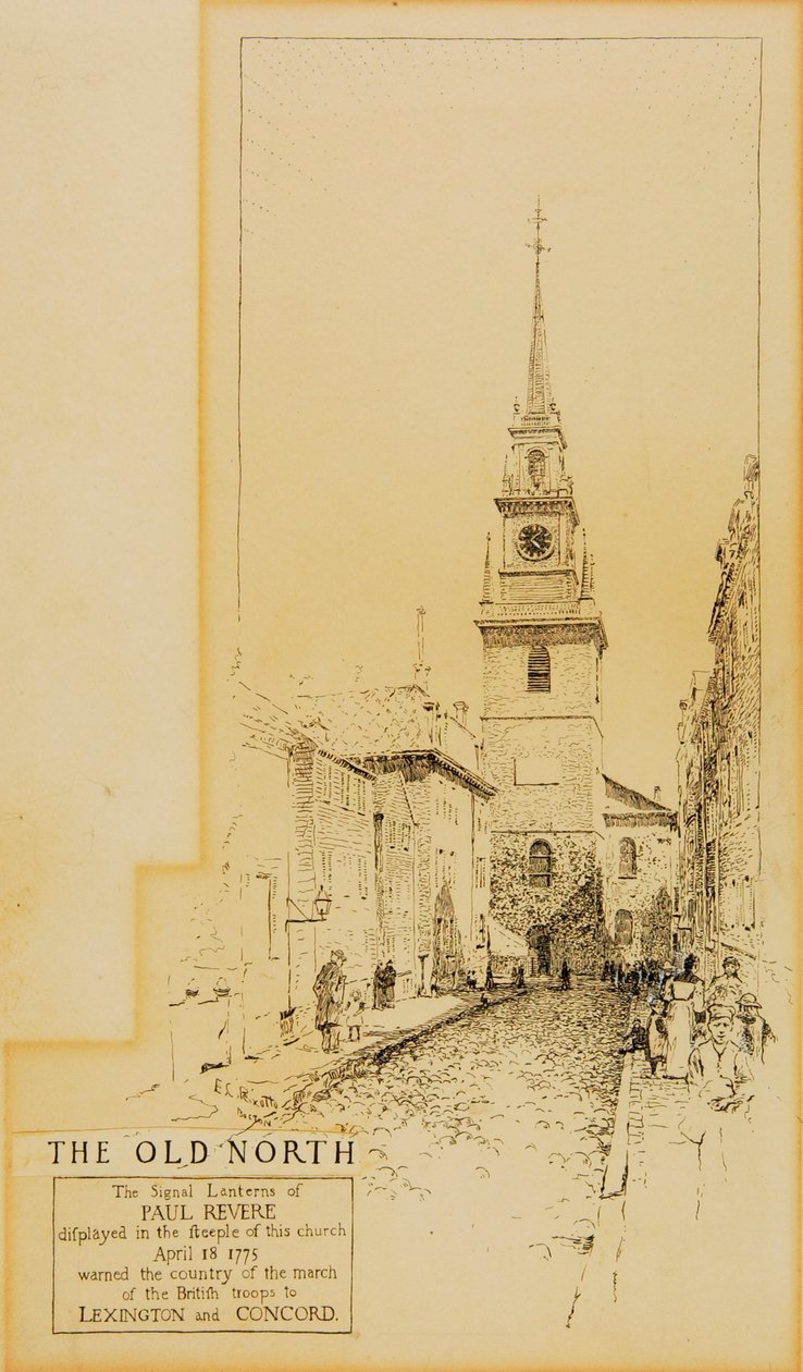Boston - kościół północny autorstwa Ernest C. Peixotto