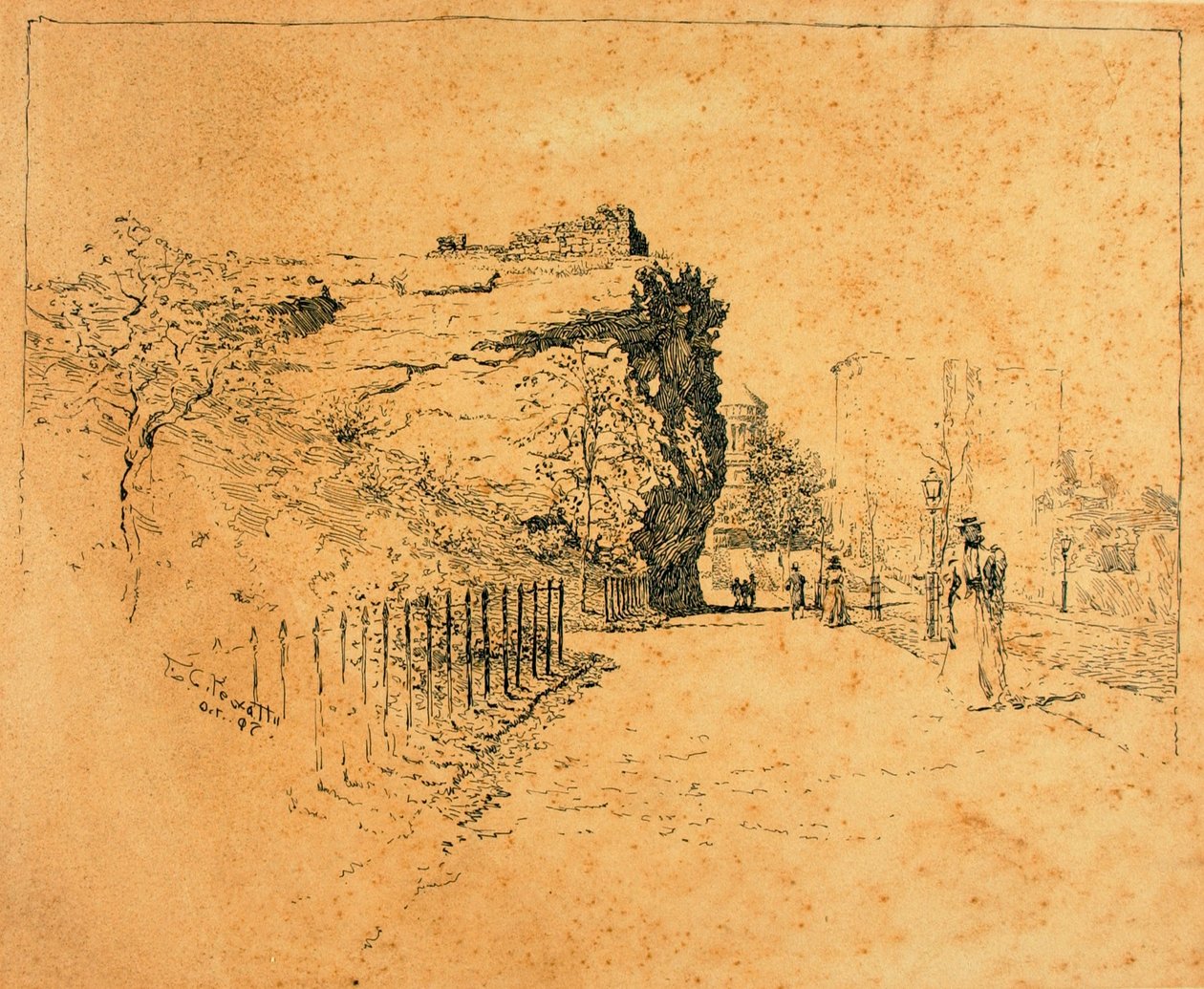 Nowy Jork, Old Block House autorstwa Ernest C. Peixotto