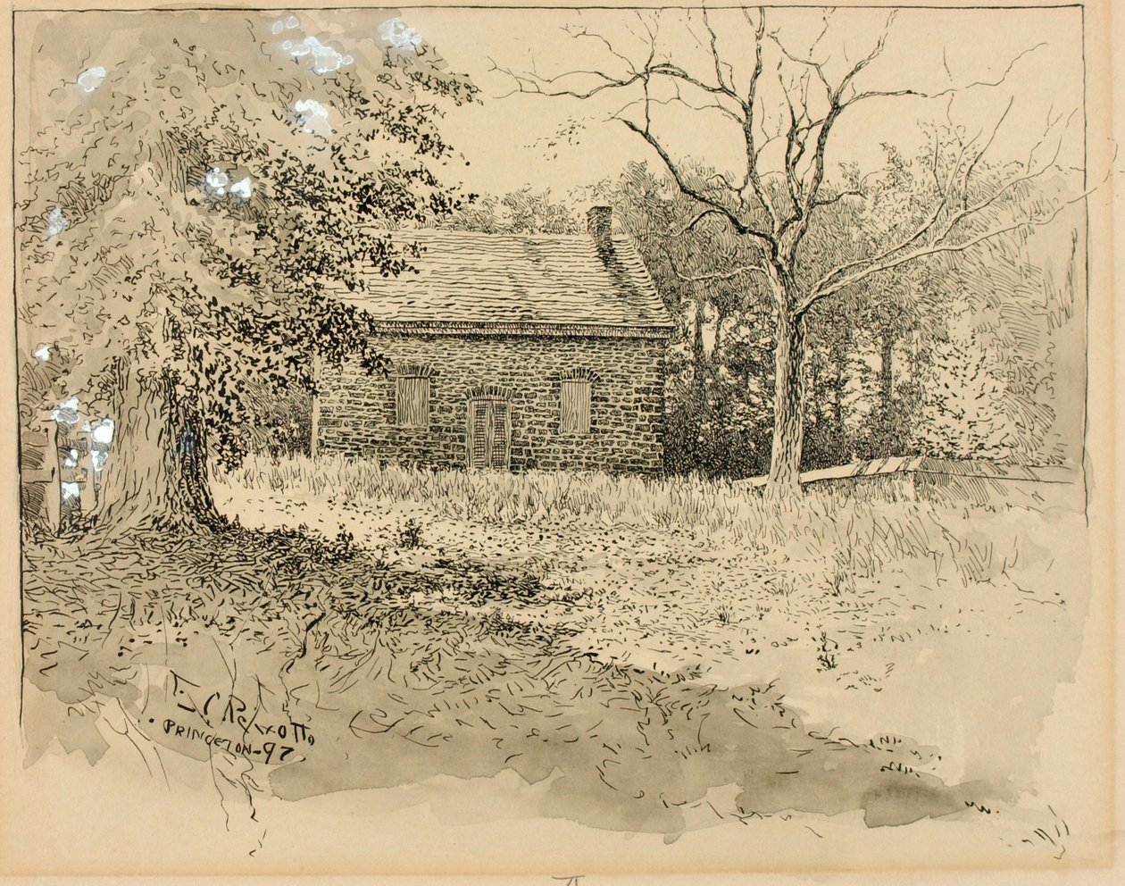Dom spotkań kwakrów w Princeton autorstwa Ernest C. Peixotto