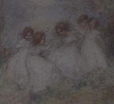 Pięć małych dziewczynek autorstwa Ernest Charles de Belle