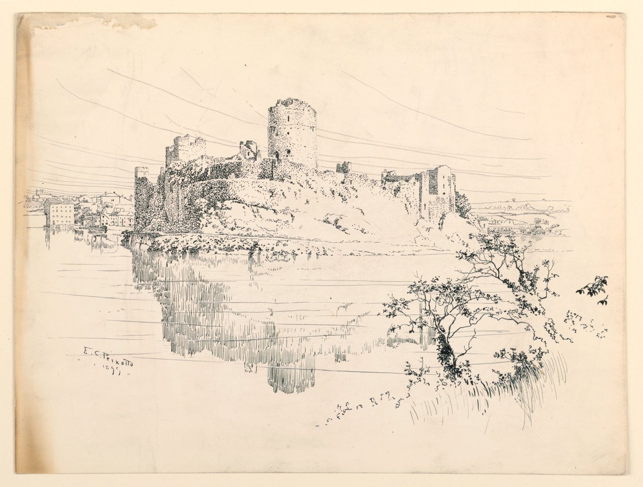 Zamek Pembroke autorstwa Ernest Clifford Peixotto