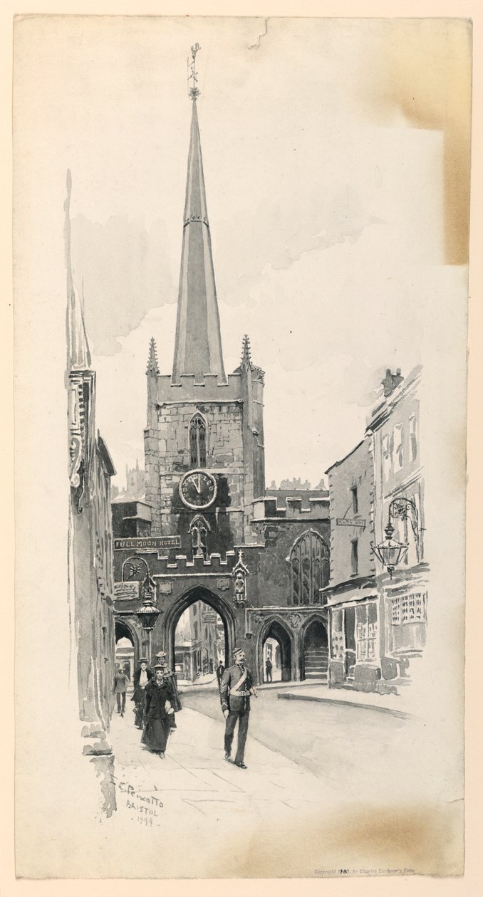 Brama Św. Jana, Bristol autorstwa Ernest Clifford Peixotto