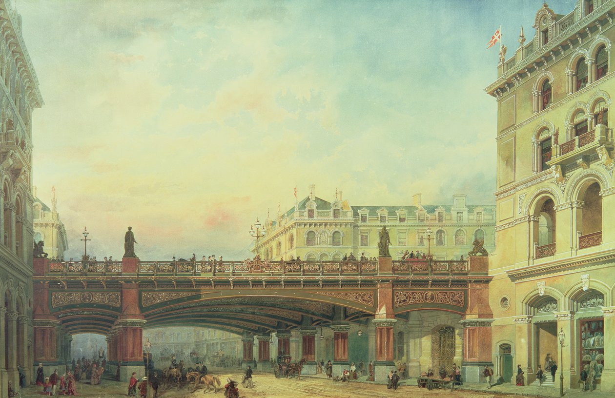 Wiadukt Holborn, City of London autorstwa Ernest Crofts