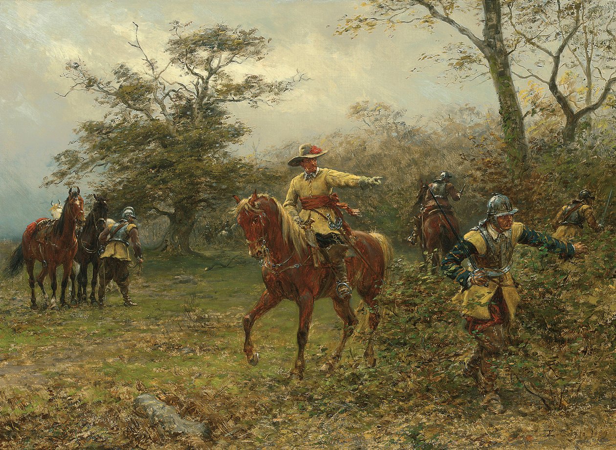 Dąb Boscobel, 1889 autorstwa Ernest Crofts