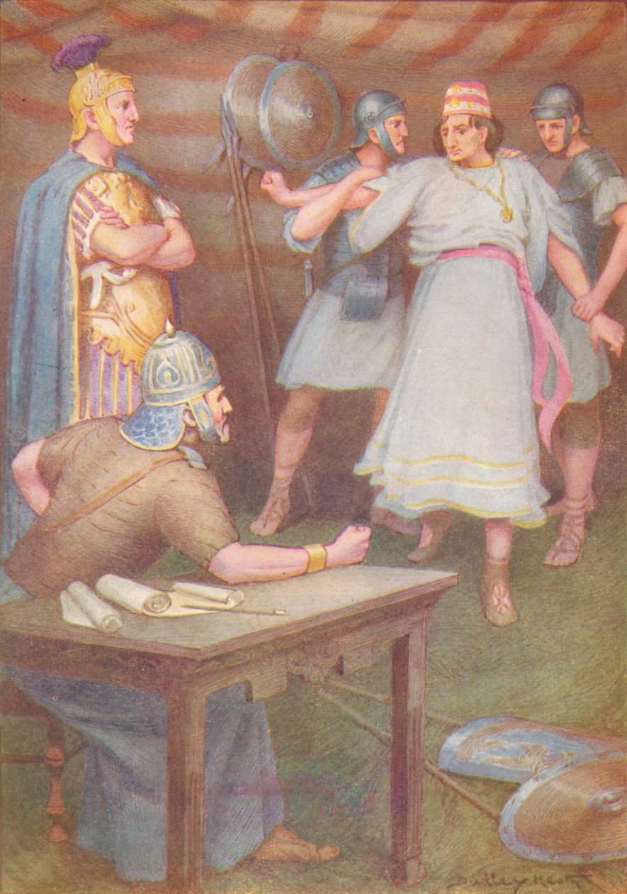 „Jugurtha przyszedł do namiotu swojego teścia bez broni”, c1912 1912 autorstwa Ernest Dudley Heath
