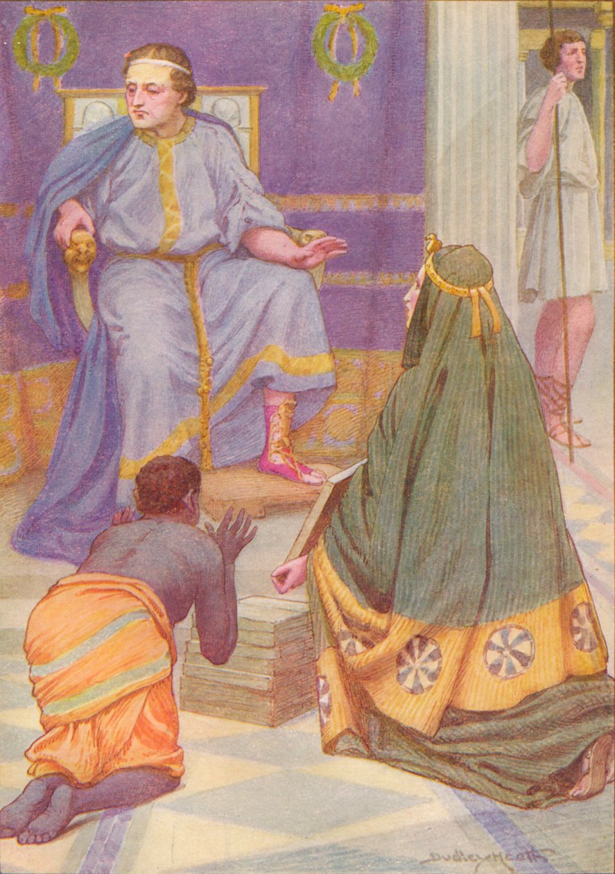 „Nosiła na rękach dziewięć ksiąg”, ok. 1912 r. 1912 r. autorstwa Ernest Dudley Heath