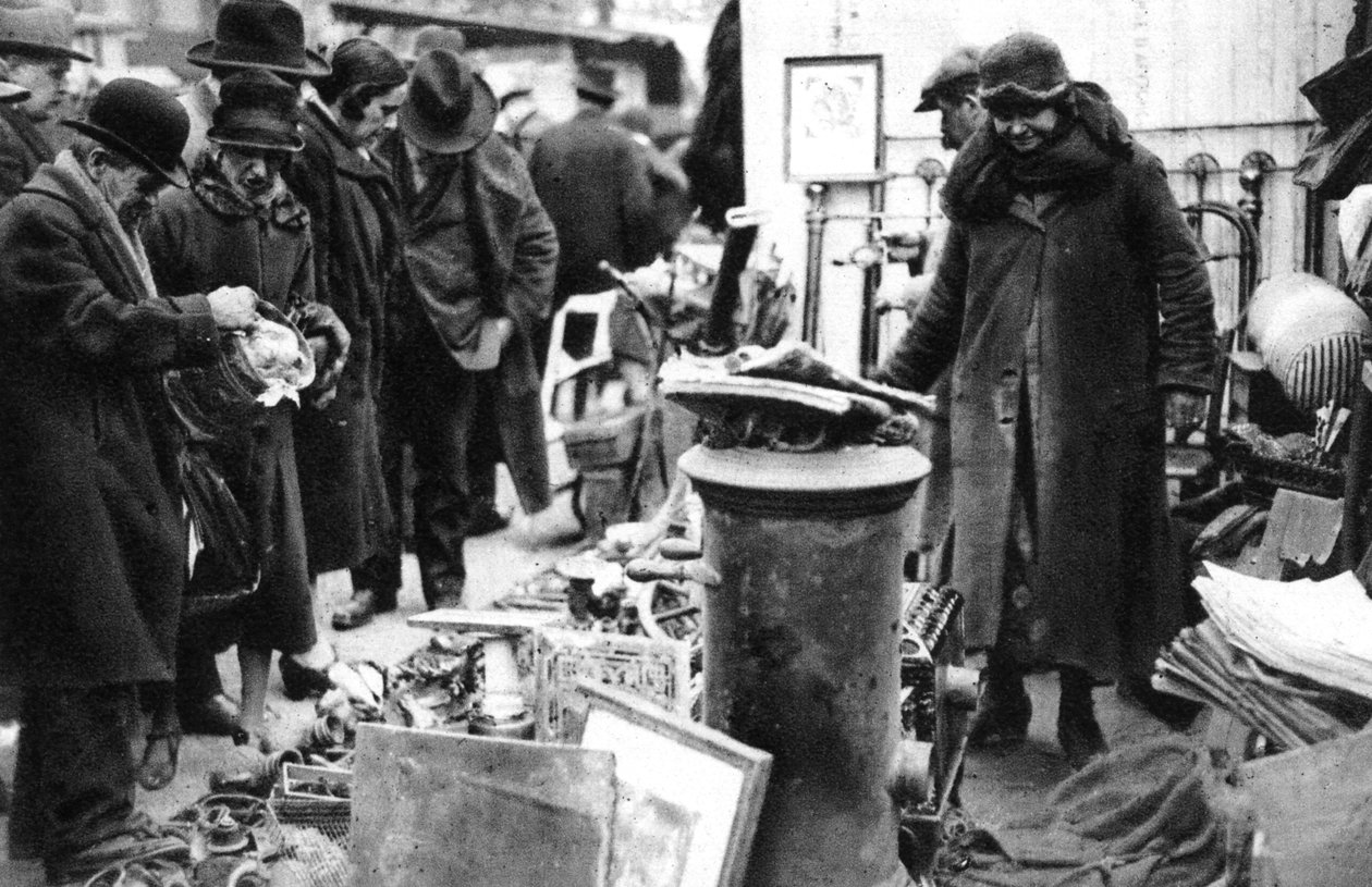 Targi Starego Żelaza na bulwarze Richarda Lenoira, Paryż, 1931. autorstwa Ernest Flammarion