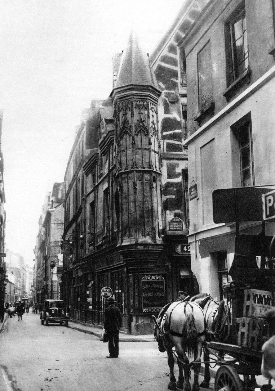 Rue Vieille du Temple, Hotel Barbette, Paryż, 1931. autorstwa Ernest Flammarion