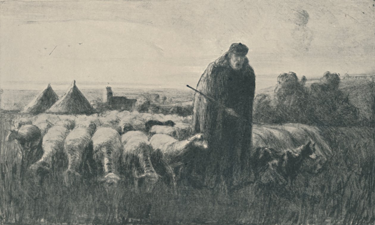 Pasterz z Pikardii, 1919 autorstwa Ernest George Beach