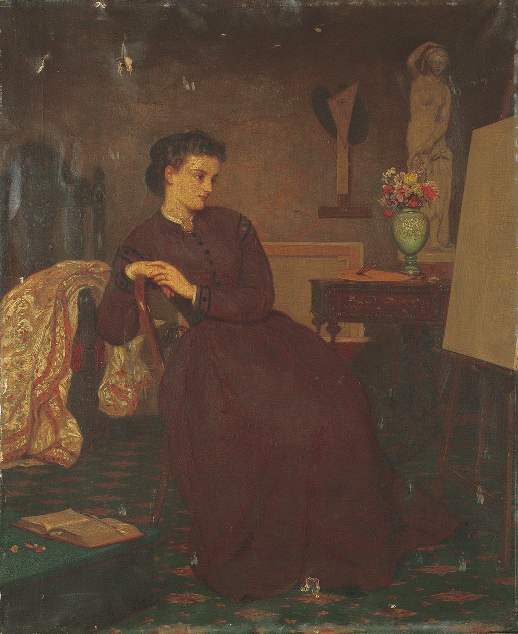 Artystka, 1869 autorstwa Ernest Gustave Girardot