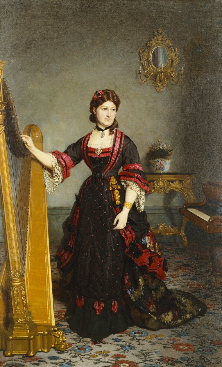 Portret damy, 1877 autorstwa Ernest Gustave Girardot