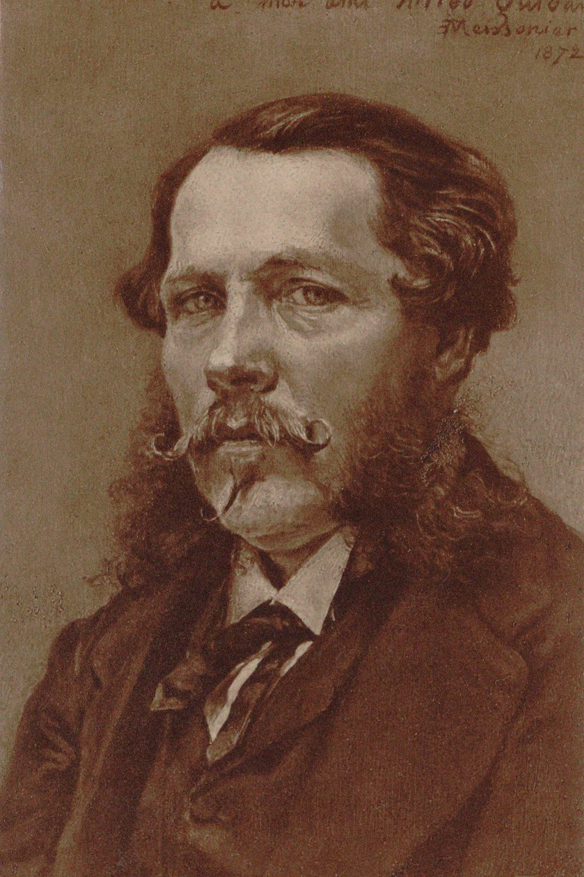 Portret pianisty i kompozytora Alfreda Quidanta 1815-1893, 1872. autorstwa Jean Louis Ernest Meissonier