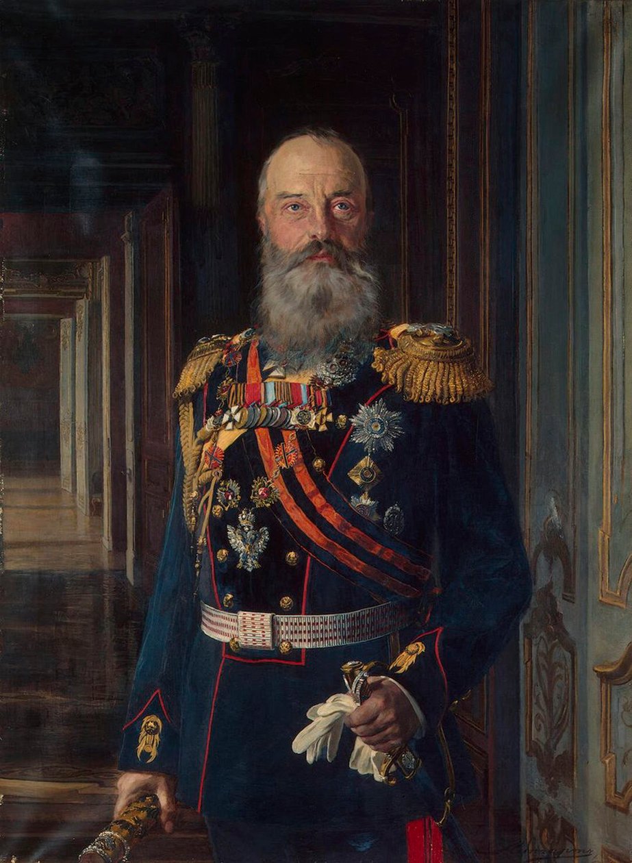 Portret wielkiego księcia Michała Nikołajewicza Rosji”, 1832-1909, 1913. autorstwa Ernest Karlovich Liphart