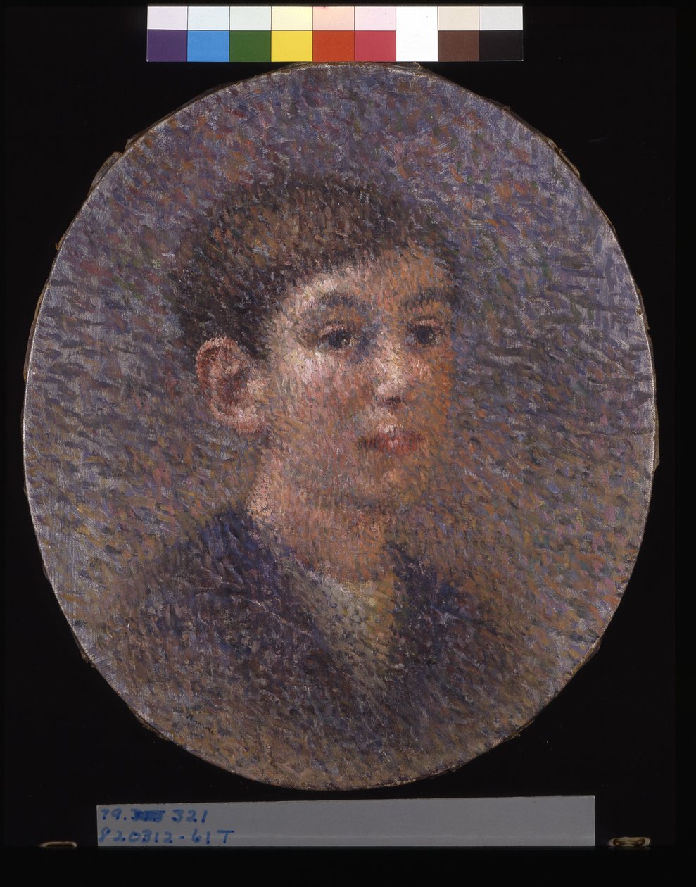 Portret chłopca, data nieznana (olej na płótnie) autorstwa Ernest L. Bonnotte