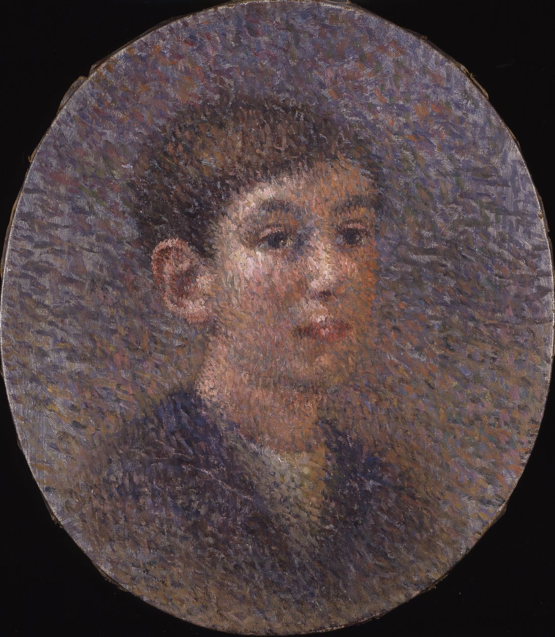 Portret chłopca, data nieznana (olej na płótnie) autorstwa Ernest L. Bonnotte