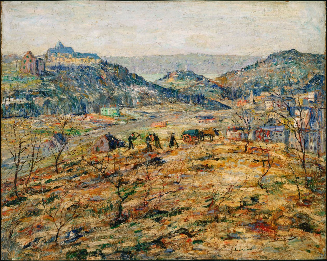 Przedmieścia miasta autorstwa Ernest Lawson