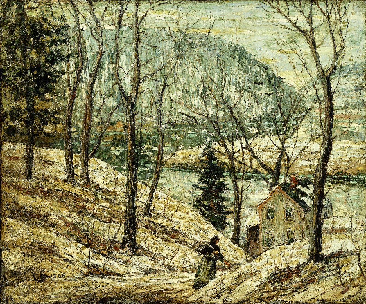 Wiejska droga autorstwa Ernest Lawson