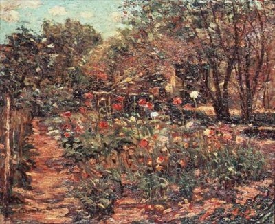 Pejzaż ogrodowy, ok. 1915 (olej na płótnie) autorstwa Ernest Lawson