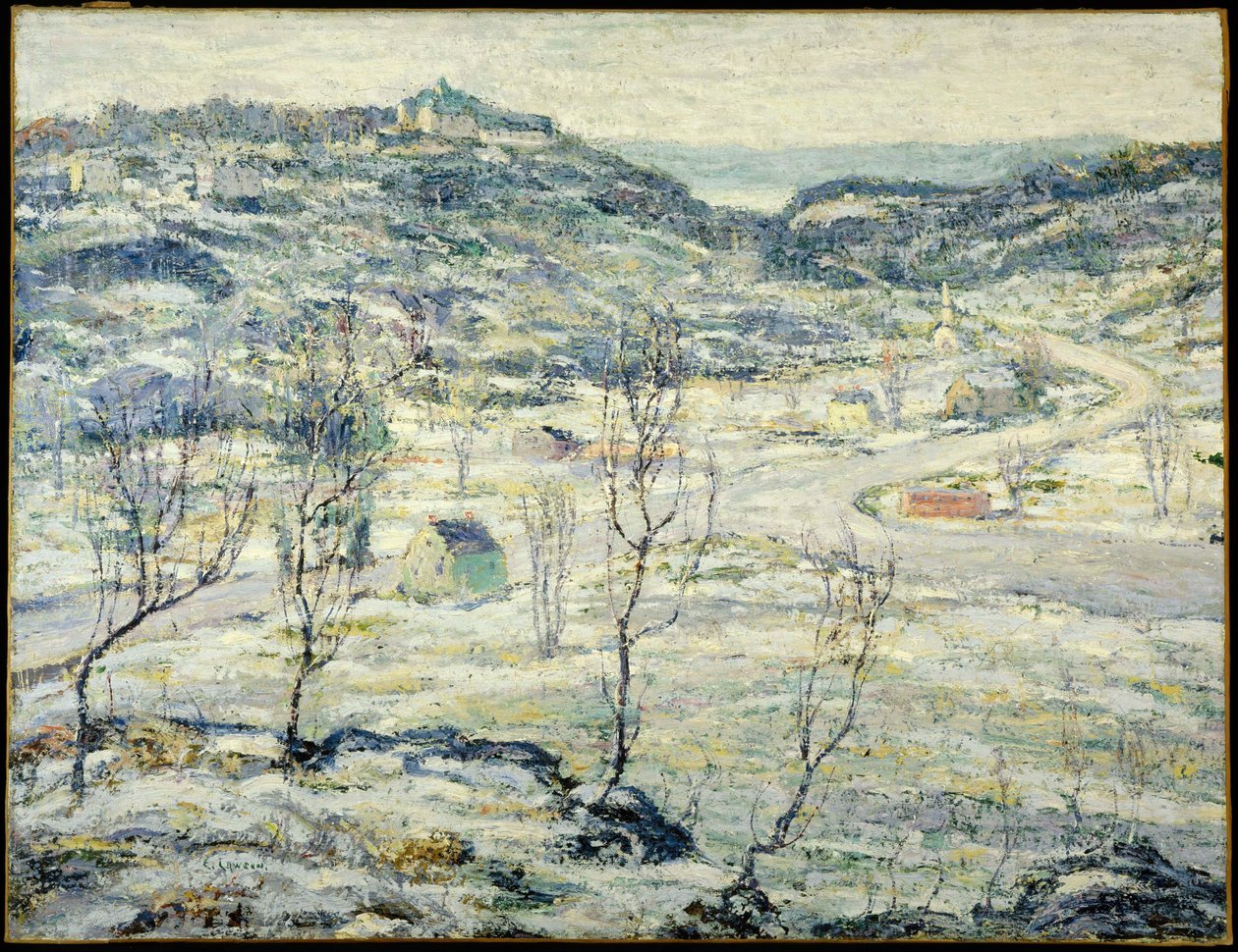 Harlem Valley, zima autorstwa Ernest Lawson