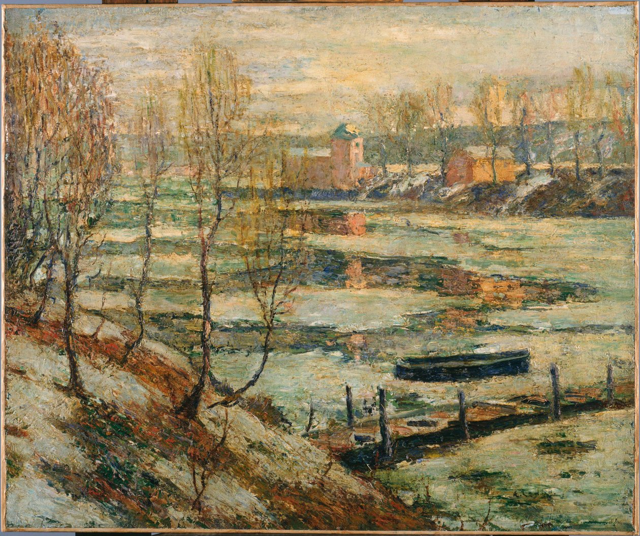 Lód w rzece autorstwa Ernest Lawson