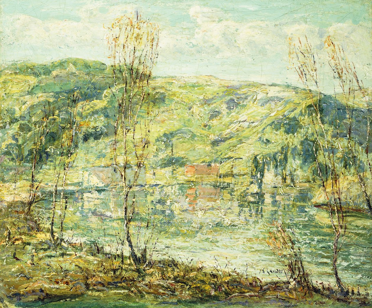 Odbicia nad jeziorem autorstwa Ernest Lawson