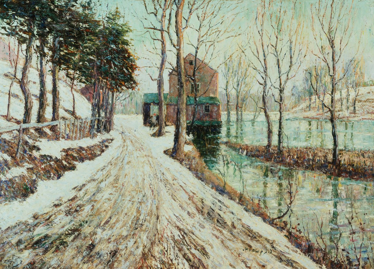 Topniejący śnieg autorstwa Ernest Lawson