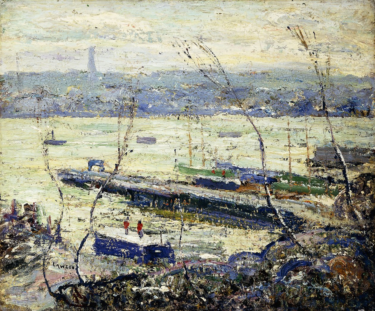 Nad rzeką Hudson autorstwa Ernest Lawson