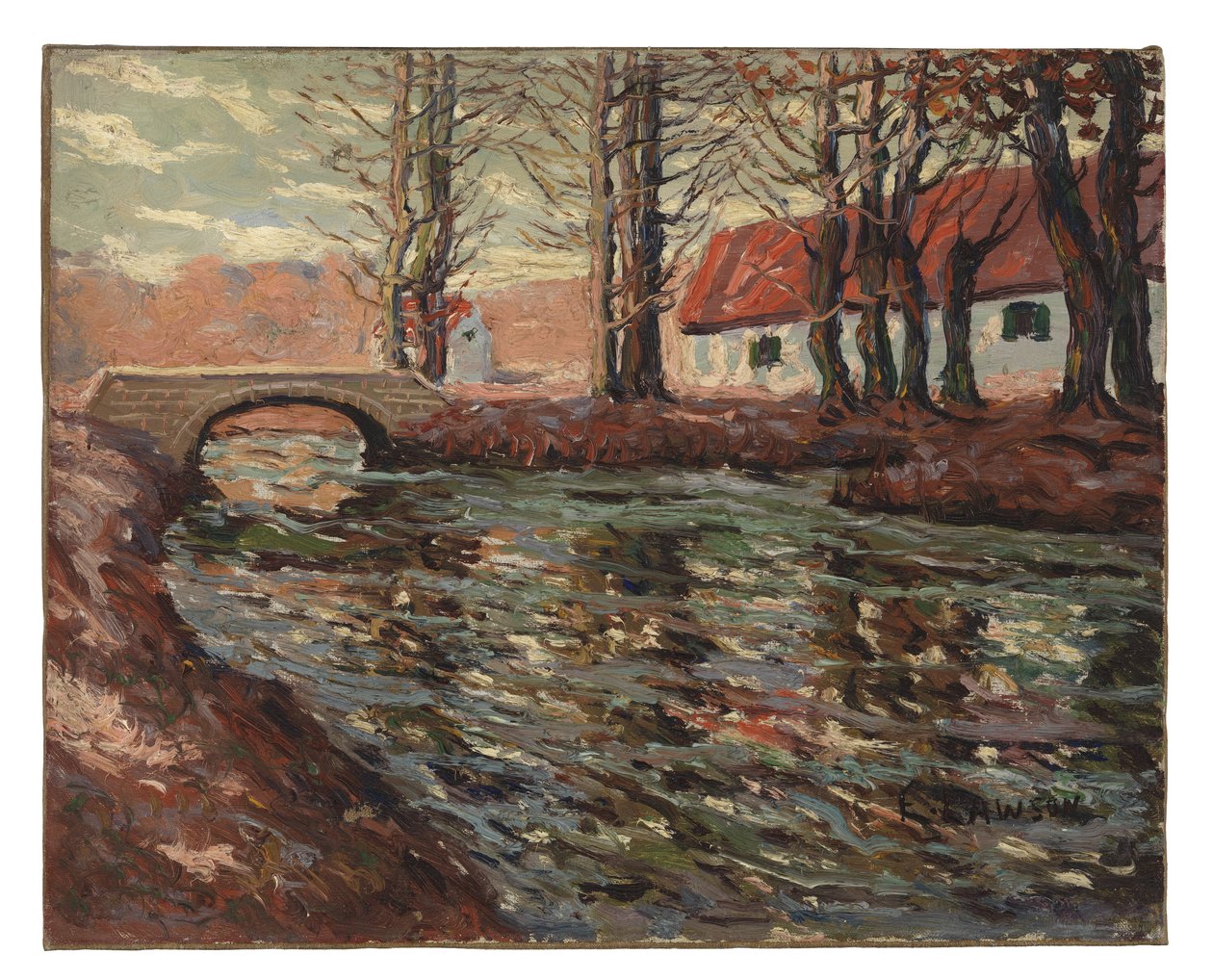 Pejzaż rzeczny autorstwa Ernest Lawson