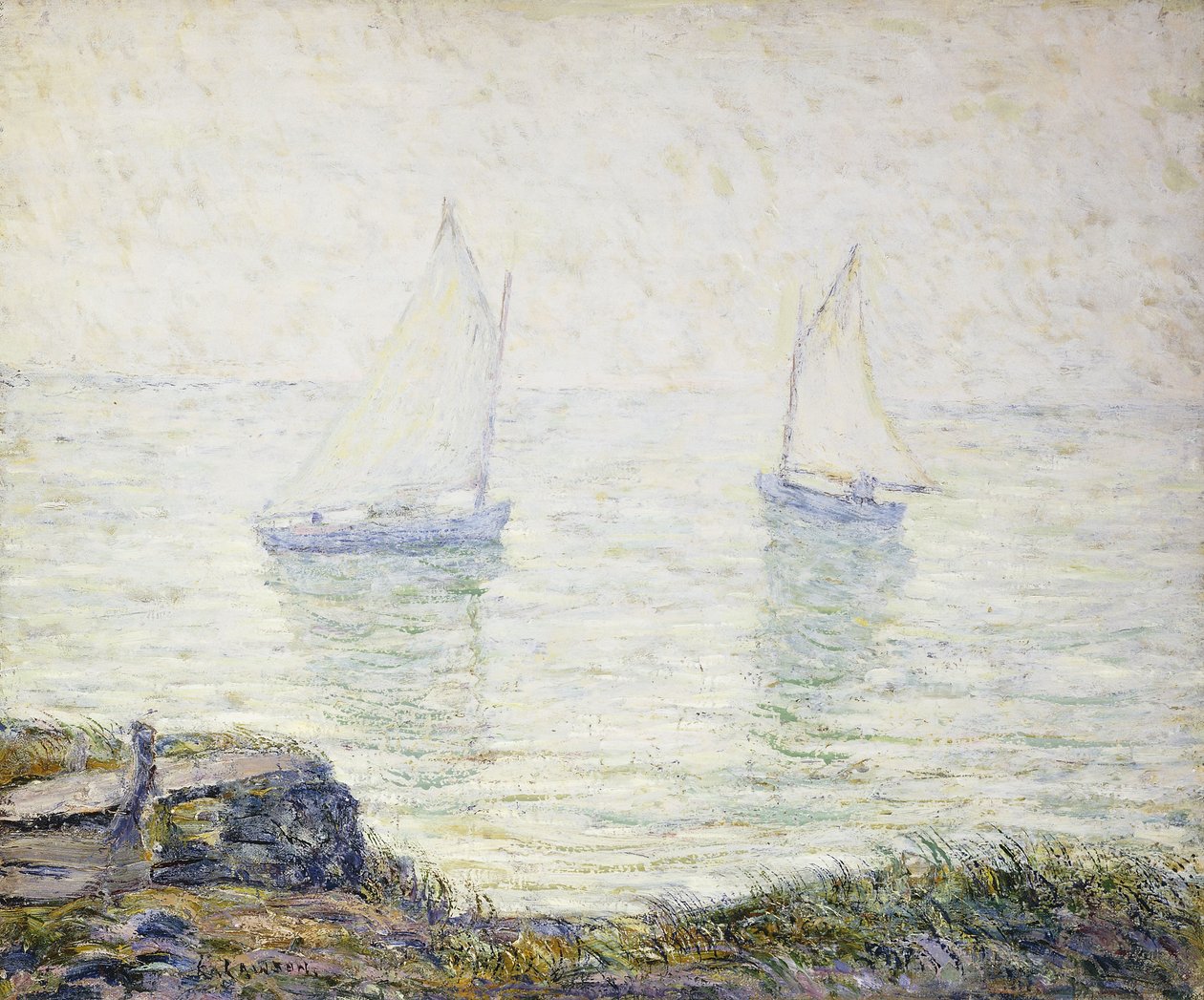Żaglówki autorstwa Ernest Lawson