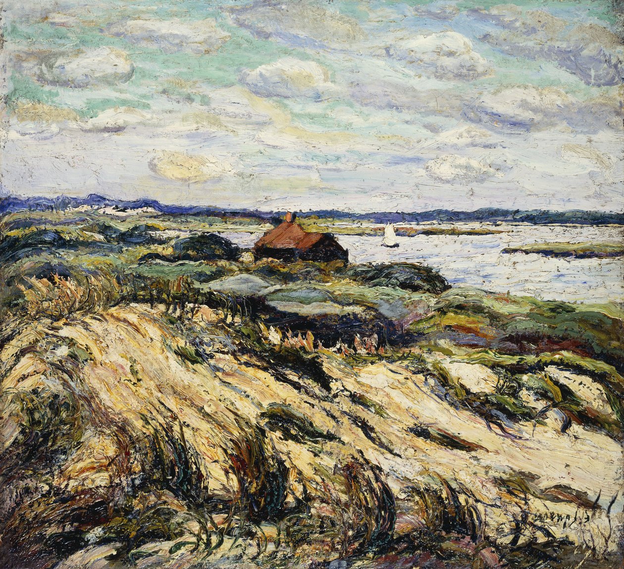 Chatka nad Zatoką autorstwa Ernest Lawson