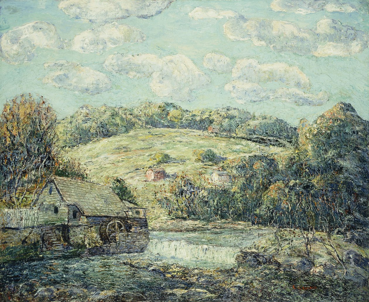 Stary młyn, Wilton, Connecticut autorstwa Ernest Lawson