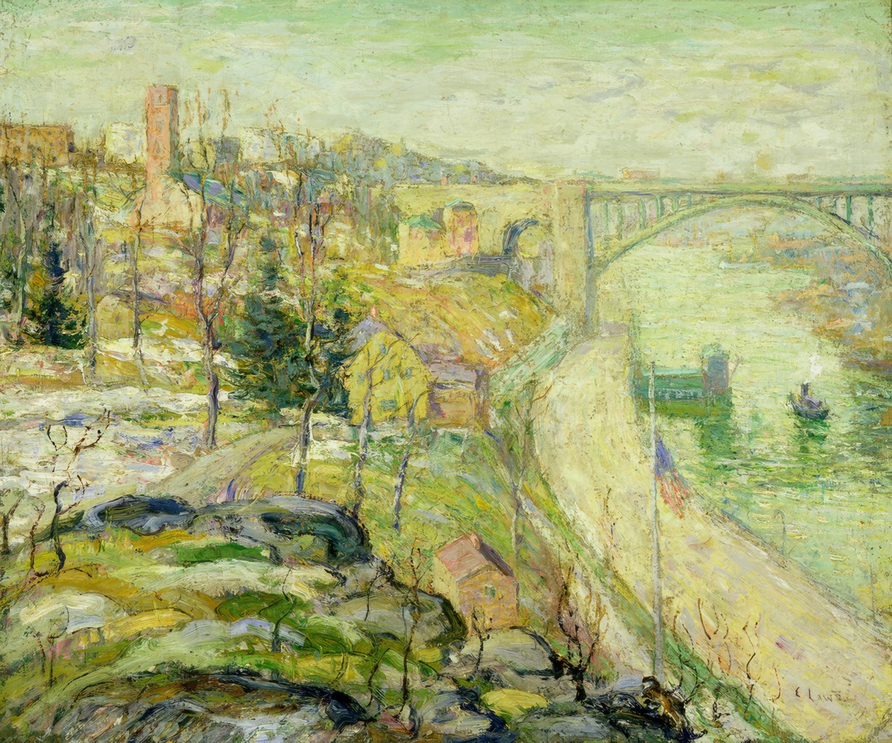 Most Waszyngtona, Nowy Jork autorstwa Ernest Lawson