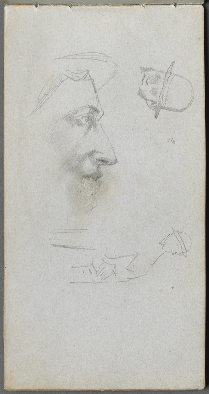 Szkicownik, strona 14: Figury autorstwa Ernest Meissonier