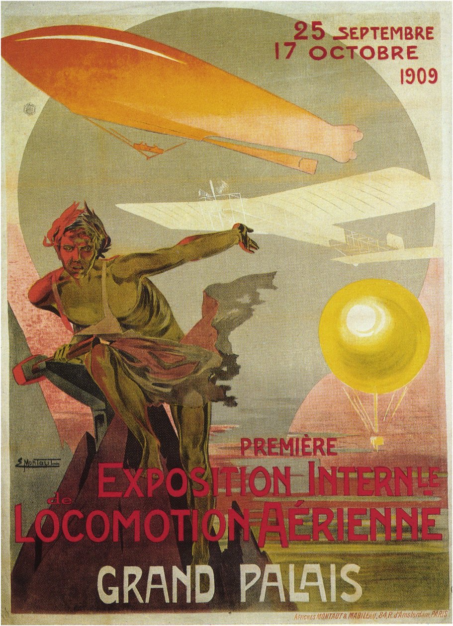 Pierwszy pokaz lokomotywy lotniczej, 1909 autorstwa Ernest Montaut