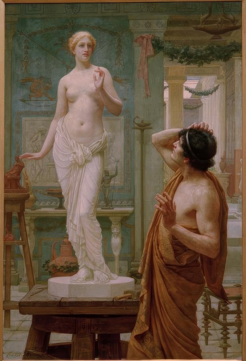 Pigmalion i Galatea autorstwa Ernest Normand