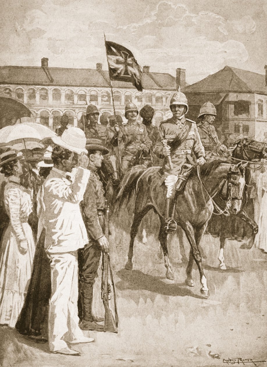 Dowódca aliantów, ilustracja z Bitew XIX wieku: Vol. VII, The Chinese War of 1900-1901 autorstwa Archibalda Forbesa, G.A. Henty