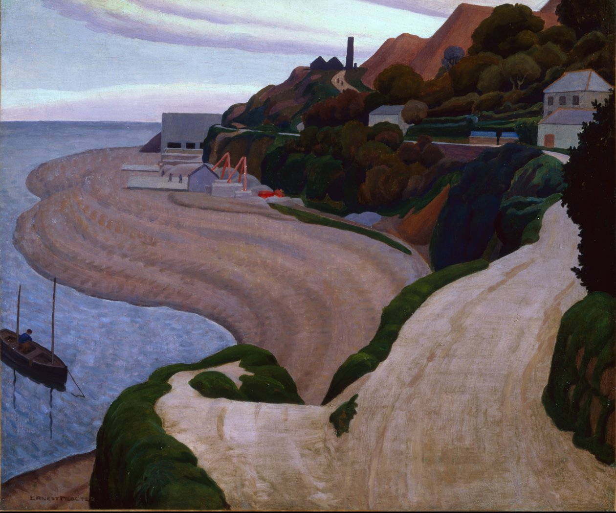 Newlyn i Mousehole Road autorstwa Ernest Procter